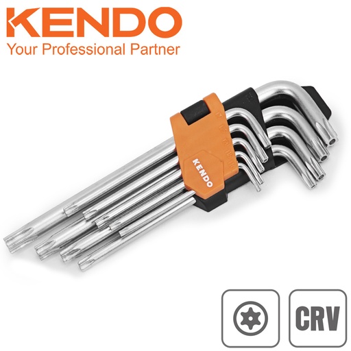 Llaves torx larga 9 pzs  