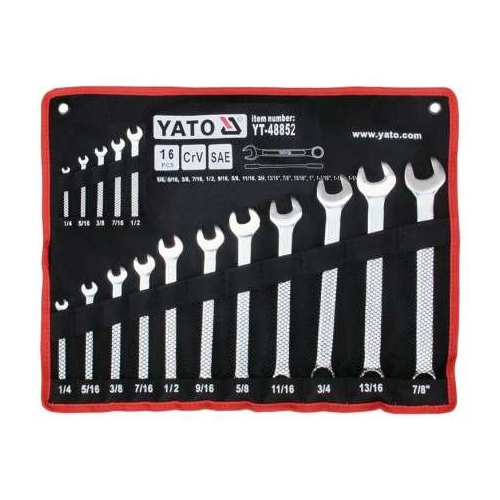 Llaves cola corona americana 1/4-1 1/4 16 pzs 