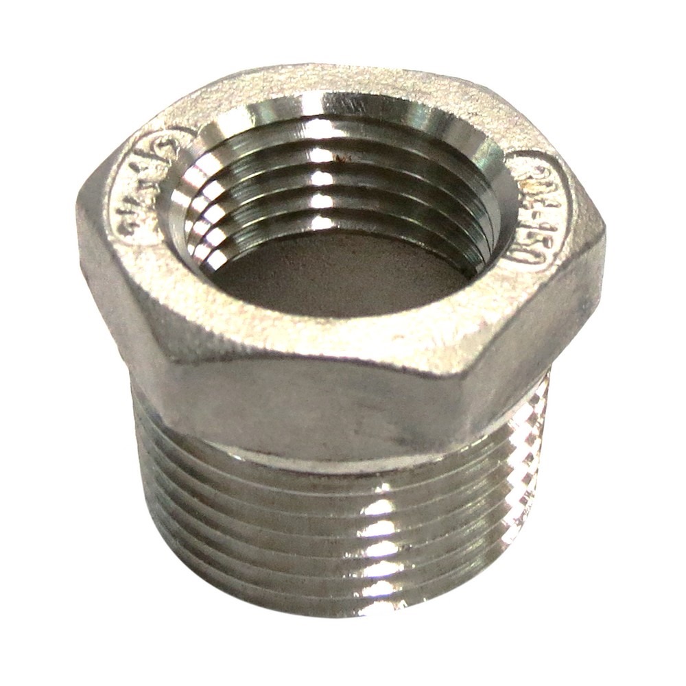 Reducidor Bushing acero inox 3/x2 soldable; marca: s/m