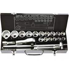 Ratchet y copas 3/4 20 pzs 