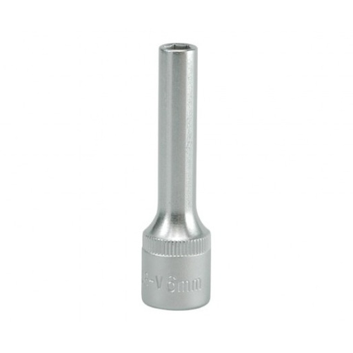 Copa larga hexagonal6mm 3/8" 6 pt crv