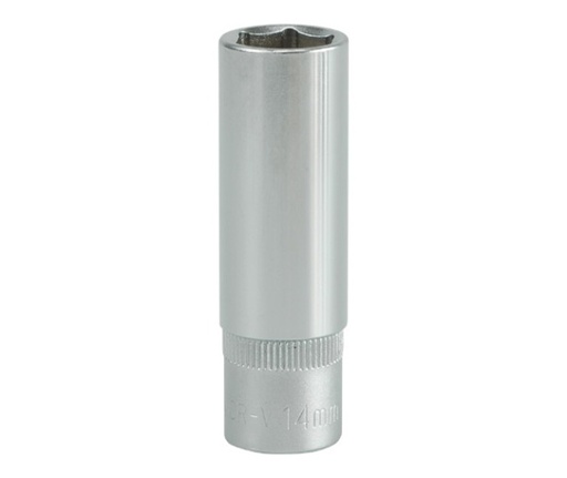 Copa larga hexagonal14mm 3/8" 6 pt crv