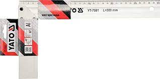 Escuadra cuerpo de aluminio 12" 